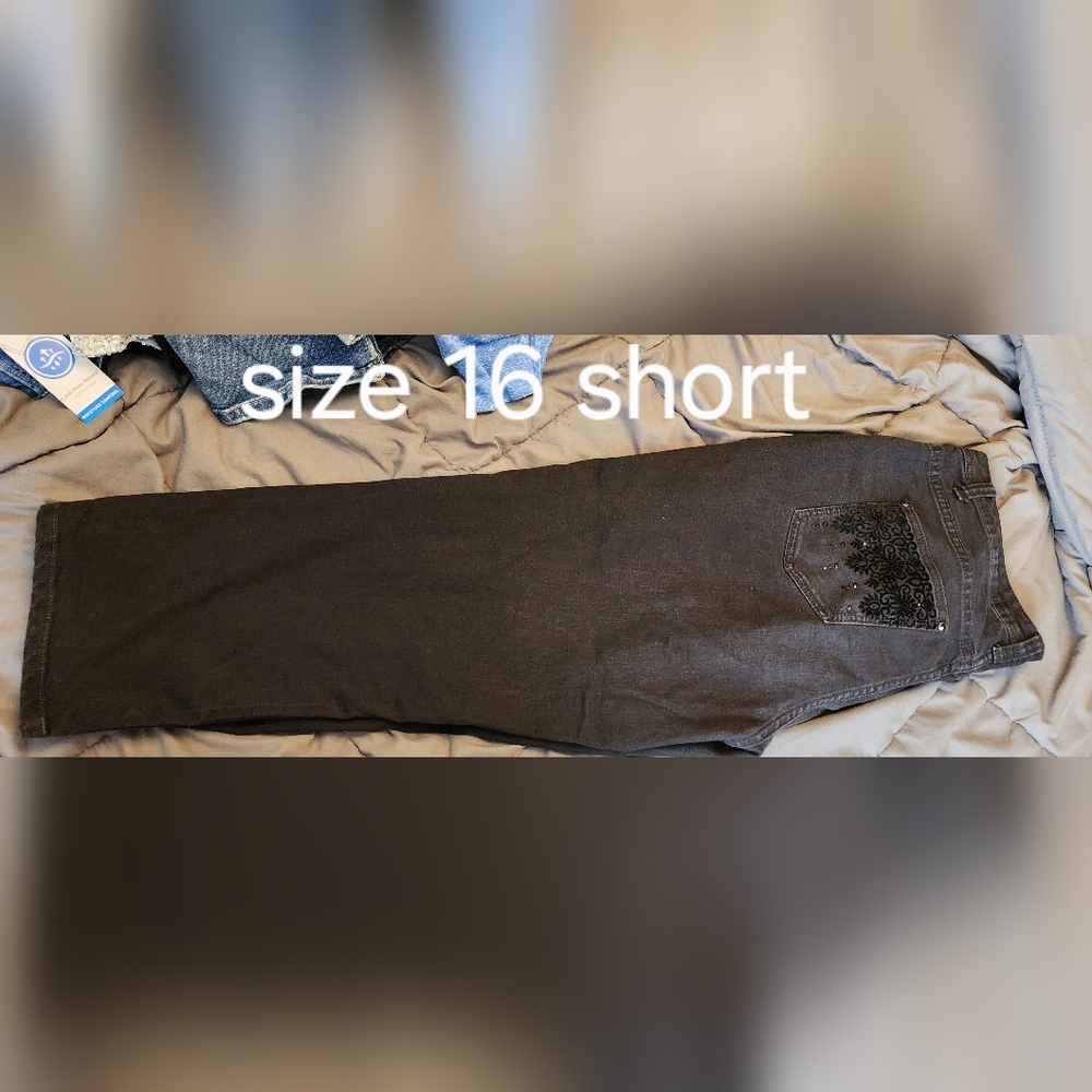 Black sparkle jeans